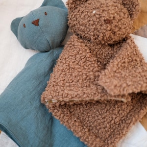 Teddy Bear Lovey PDF Pattern | Beginner-Friendly Sewing Pattern for Baby Gift | How To Sew A Stuffed Animal