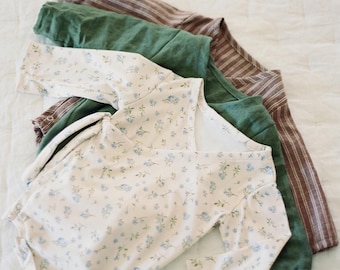 Baby Wrap Onesie PDF Sewing Pattern | How To Sew Baby Clothes | The Lois | NB-10Y | Wrap Onesie, Romper, and Blouse Sewing Pattern