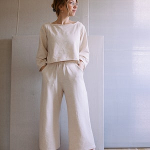 Women&#39;s Lounge Set Sewing Pattern | PDF Sewing Pattern | Ada Lounge Set | Top and Pants Beginner Sewing