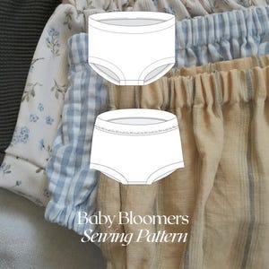 Baby Bloomers PDF Sewing Pattern | Digital Download for Woven & Knit Fabrics | Easy Baby Pattern | NB-3 Years | Beginner Sewing Pattern