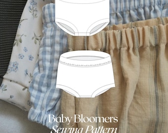 Baby Bloomers PDF Sewing Pattern | Digital Download for Woven & Knit Fabrics | Easy Baby Pattern | NB-3 Years | Beginner Sewing Pattern