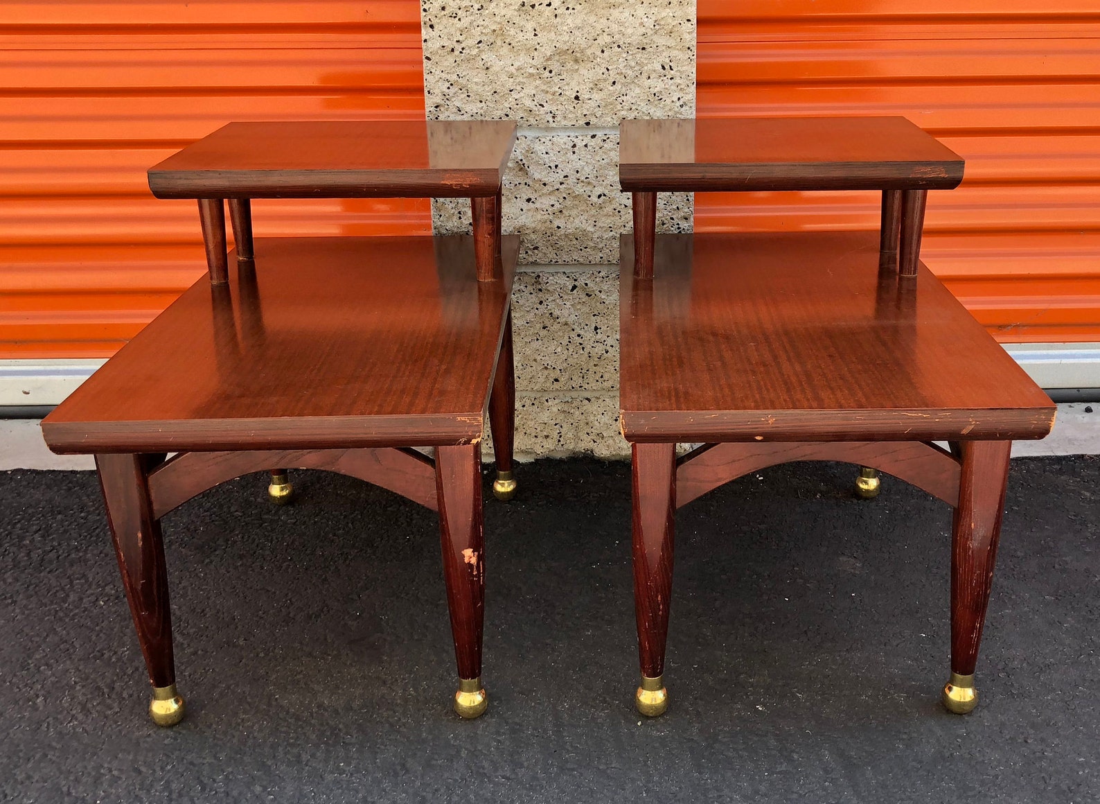 Set of Mid Century End Tables Etsy