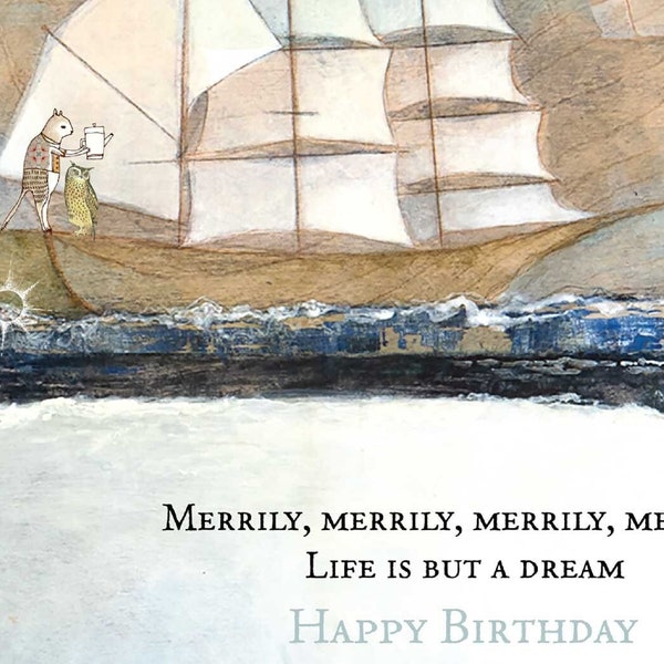 Tarjeta Sacredbee 189 Tarjeta de feliz cumpleaños