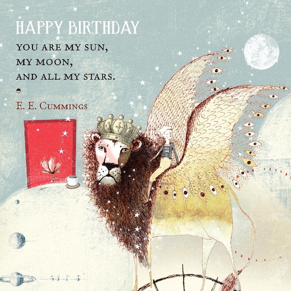 Tarjeta Sacredbee 579 Tarjeta de cumpleaños "Todas mis estrellas"
