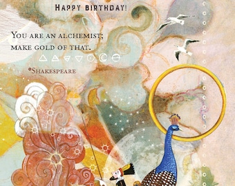 Sacredbee Card 564 Alchemist's Birthday Card