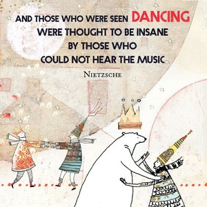 Sacredbee Card 169 Dancing - Birthday