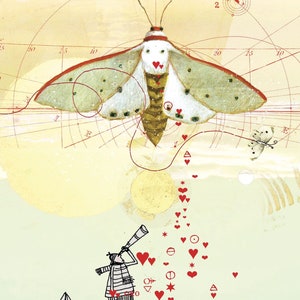 Sacredbee Postcard Love Moth