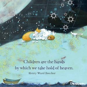 Sacredbee Card 167 Children - New Baby