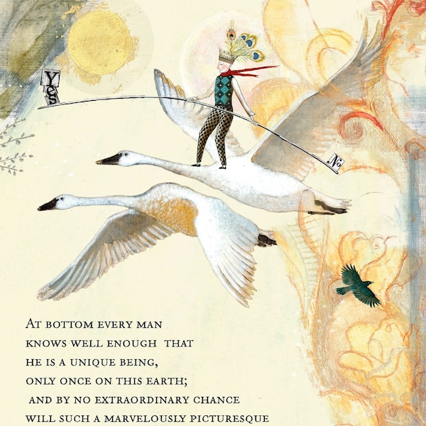 Tarjeta de cumpleaños Sacredbee 514: una tarjeta maravillosamente pintoresca.