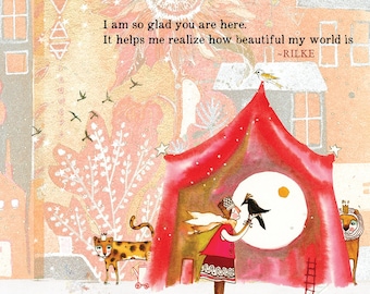 Sacredbee Card 527 So Glad {set of 6}