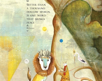 Carte Sacredbee 529 Bouddha Lion