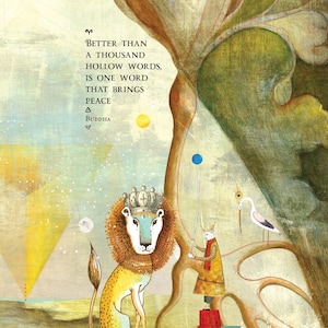 Carte Sacredbee 529 Bouddha Lion