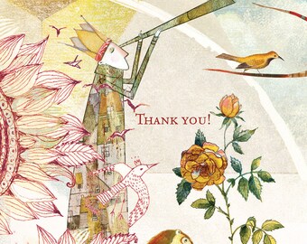 Sacredbee Postcard Spring Thank you Limited Edition