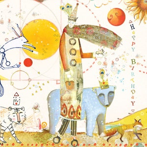 Carte Sacredbee 485 anniversaire Carte de voeux