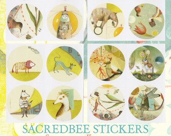 Sacredbee STICKERS ~ Limited Edition ~ Springtime Kingdom