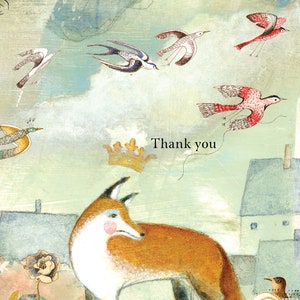 Sacredbee Card 577 Fox Thank you