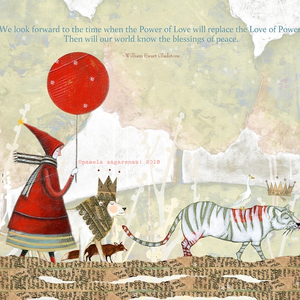 Sacredbee PRINT - giclee - Power of Love