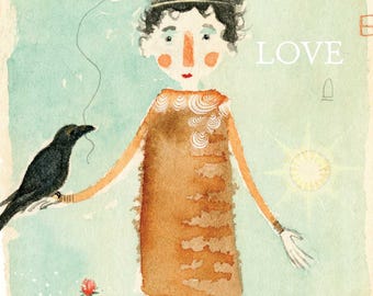 Sacredbee Card 517 Bird In Hand