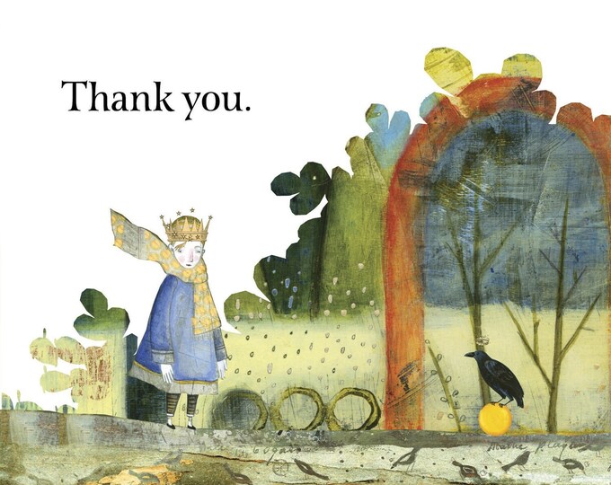 Sacredbee Postcard Crow Thank You Limited Edition - Etsy