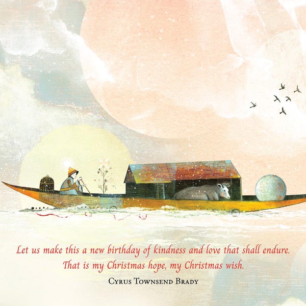 Sacred Bee Card 398  My Christmas Wish - Pamela Zagarenski