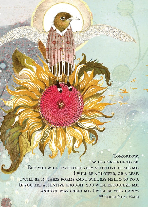 Sacredbee Sympathy Card: Pamela Zagarenski Uplifting Loss Card