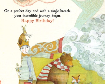 Sacredbee Card 440 INCREDIBLE JOURNEY - Birthday Card