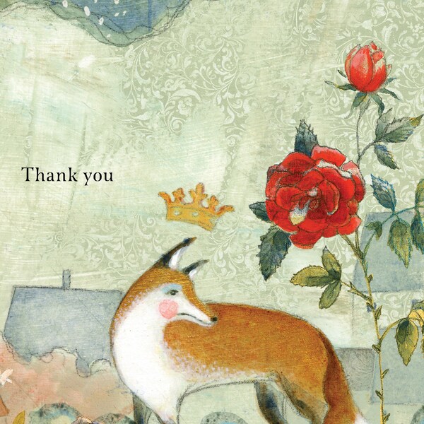 Sacredbee Card 577 Fox Thank you