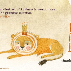 Carte Sacredbee 510 Merci Lion