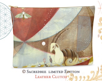 SACREDBEE Leather Clutch The Goat