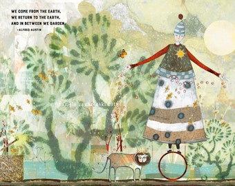 Sacredbee PRINT - giclee - Gardener's Gift