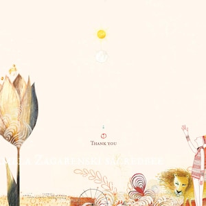 Cartão postal Sacredbee Tulip e agradecimento