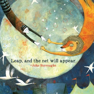 Sacredbee Card 493 Leap Grußkarte