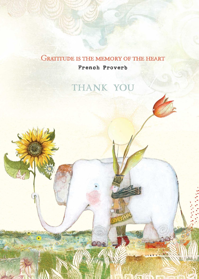 Sacredbee Card 494 Gratitude Greeting Card Thank you card image 1