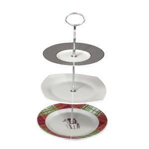 Mini Dessert Stand Pink, Red & Green Cake Stand Christmas Decorations Bridal Shower Gift for Her Christmas Gift image 3