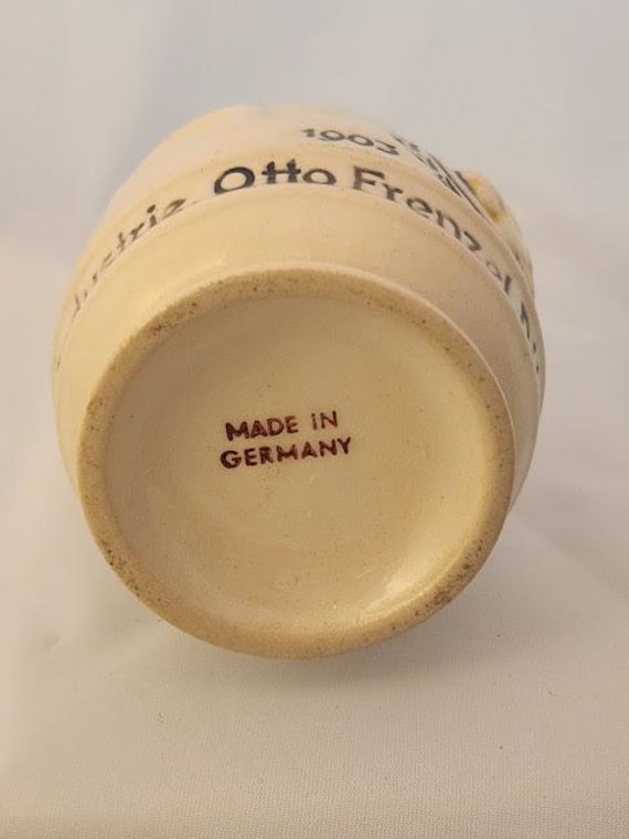 Vintage Löwensenf Mustard Jar – 1953 Otto Frenzel Düsseldorf Crock