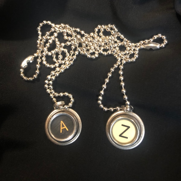 Vintage Typewriter Key Necklaces