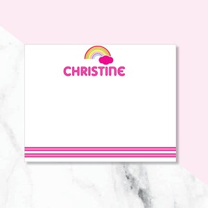 Rainbow Stationery/ Thank You Cards/ girl thank you cards