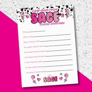 Sleepaway Camp cards | Notes from Camp | Camp Notepads | Splatter Thank you cards