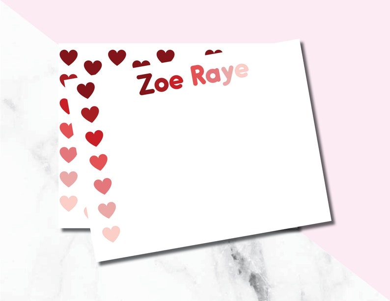 Heart Stationery/ Thank You Cards/girly Thank You Cards - Etsy