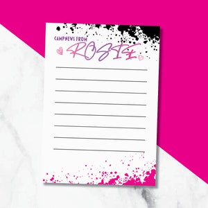 Sleepaway Camp cards | Notes from Camp | Camp Notepads | Splatter Thank you cards
