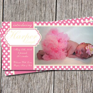 Baby Girl Birth Announcements