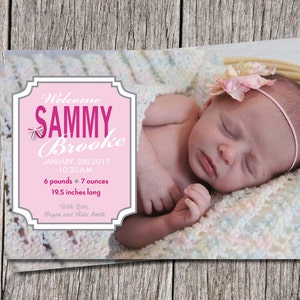 Baby Girl Birth Announcements