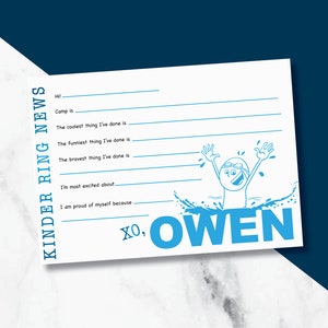 Sleepaway Camp Stationery/ Notes from Camp/ Sports Thank you cards/ Swimming Stationery/ Swimming notepads
