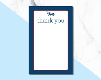 Airplane thank you cards/ stationery/ notecards