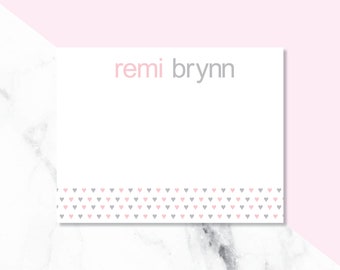 Heart simple Thank You Card/ Stationery/ Notecard