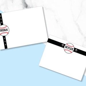 Baseball Thank You Card/ Stationery/ Notecard