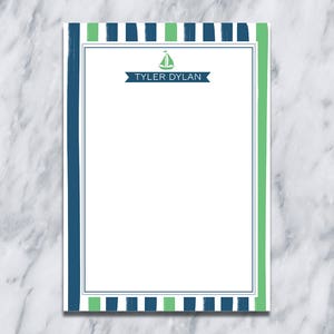 Sail boat Thank you Cards/ Train Stationery