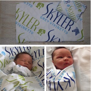 Personalized Baby Blanket/ personalized baby swaddle/ baby swaddle