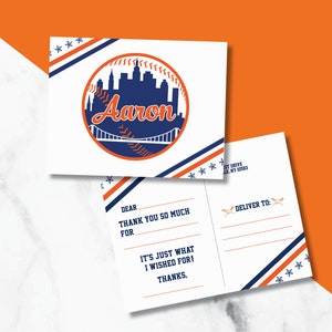 Prewritten Thank you cards/ Prewritten postcards/ Thank you Cards/  baseball  thank you cards