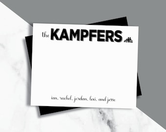Family Stationery | Personalized Thank You Cards | Personalized Notecards  | Personalized Stationery